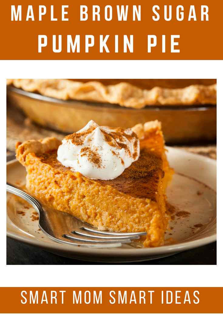 Pumpkin pie recipe with maple and brown sugar | #smartmomsmartideas, #pumpkin, #pumpkinrecipe, #pumpkinpie, #pumpkinrecipe