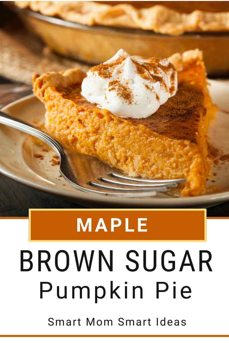 Maple brown sugar pumpkin pie recipe | #smartmomsmartideas, #pierecipe, #pumpkinrecipe, #pumpkinpie