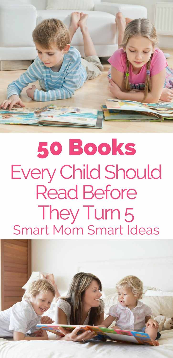 Children love to read. Here's a list of 50 books every child should read before they turn 5 years old. | reading fun | learning to read