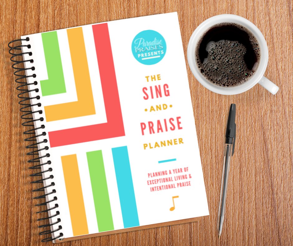Add joy to your day with sing & praise planner.