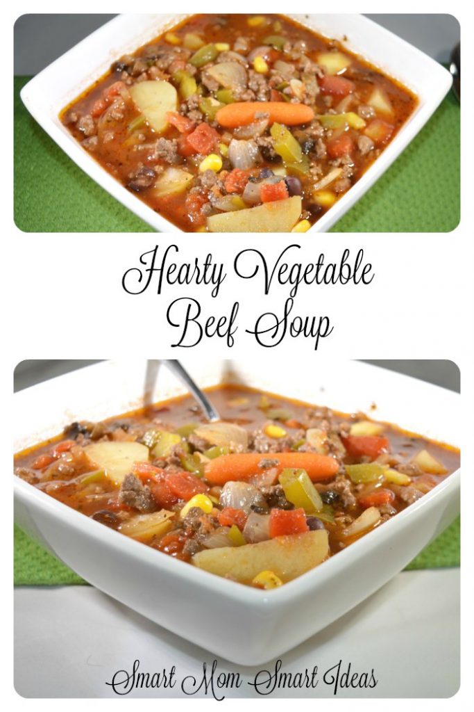 A delicious & filling vegetable beef soup your family will love.