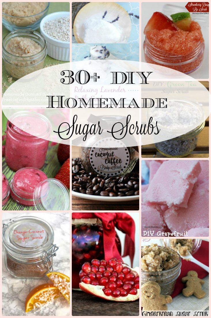 Homemade sugar scrubs are great way to relax and moisturize your skin. They also make great gifts. You are sure to find a favorite with one of these 30 diy sugar scrubs.