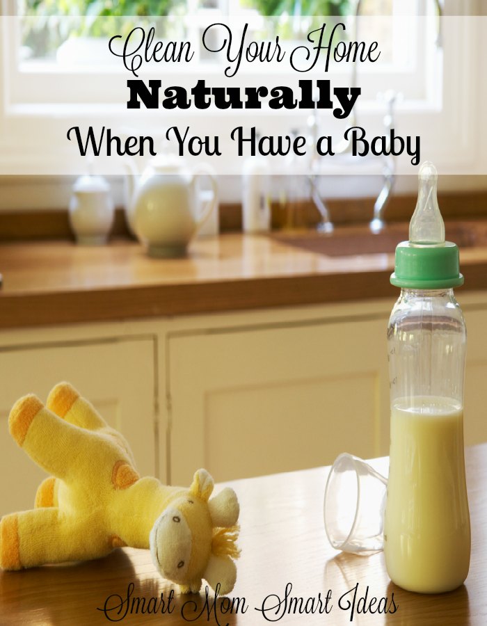 Did you know you can clean your home chemical-free? Try these tips to naturally clean your home when you have a baby.