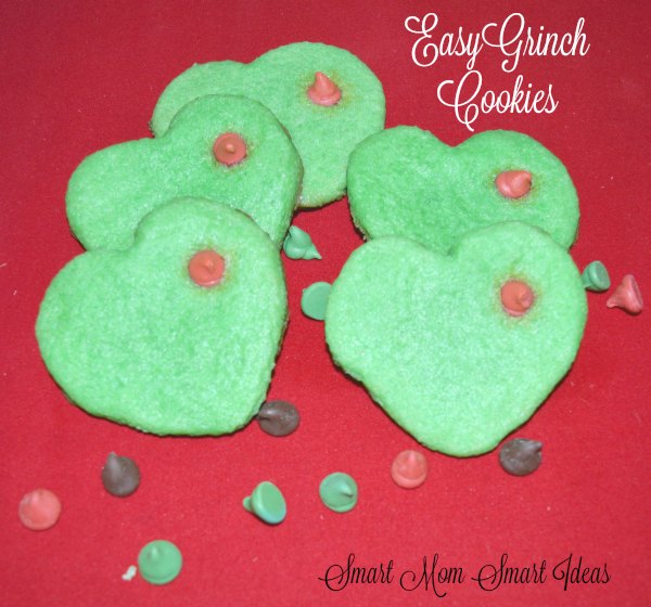 Grinch cookies are easy to make and perfect for a grinch party.