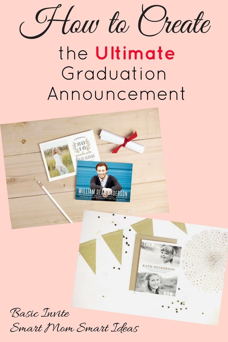 Graduation announcement | how to create a graduation announcement | high school graduation | kindergarten graduation