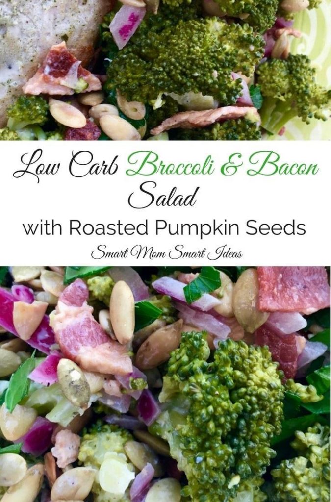 Low carb brocolli & bacon salad | broccoli bacon salad | summer salads | side dish | broccoli favorites