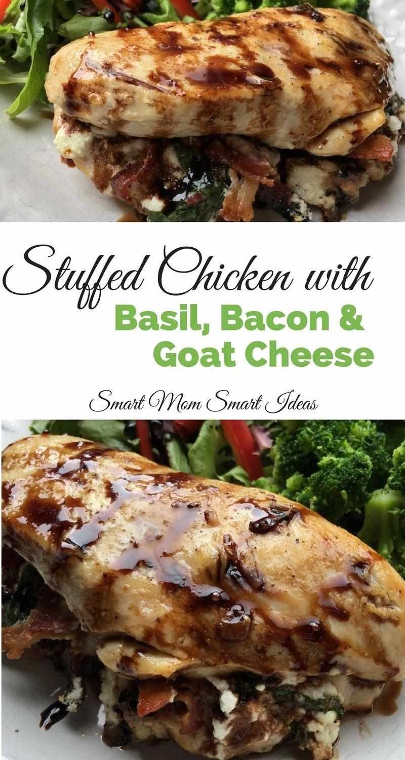 Easy stuffed chicken | chicken recipe | baked chicken | stuffed chicken with bacon and goat cheese