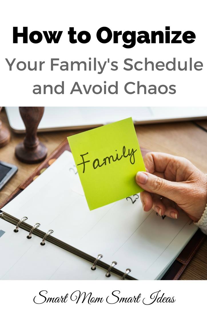 How to organize your family's schedule | tips to organize your family schedule | family schedule tips