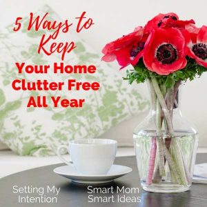Do you struggle with a clutter free home? Try these 5 tips to keep your home clutter free all year.
