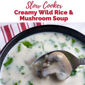 slow cooker mushroom soup | creamy mushroom soup | slow cooker soup