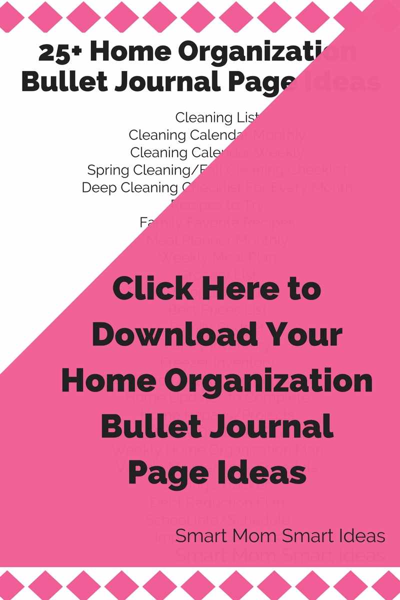 Bullet journal page ideas to organize your home | home organization ideas with a bullet journal | bullet journal pages | bullet journal ideas | #bulletjournal, #bulletjournaljunkie, #bulletjournalpages, #bulletjournalideas