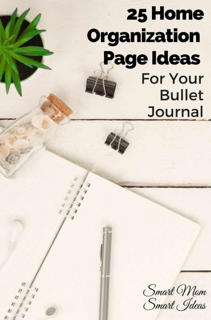 Home organization ideas | bullet journal ideas | bullet journal pages