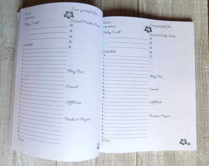 Daily planner pages the blog well planner