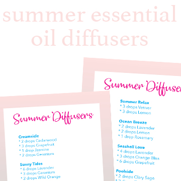 Summer essential oils