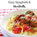 Spaghetti and meatball dinner