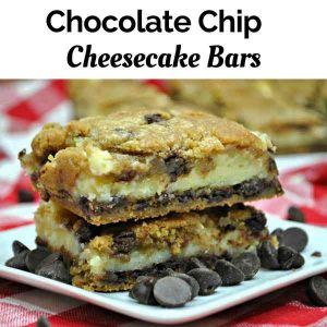 Chocolate Chip Cheesecake bars