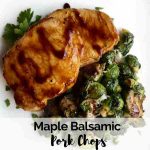 Maple balsamic pork chops feature