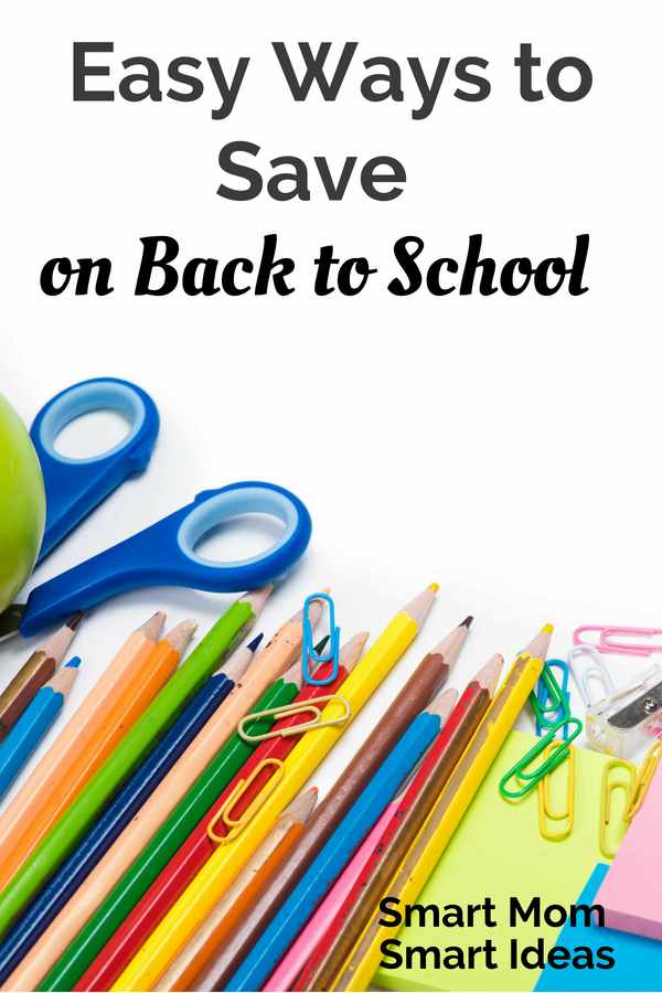 Want to save on back to school? Try these easy tips to save on back to school | back to school savings | #smartmomsmartideas, #backtoschool, #kids, #savingmoney