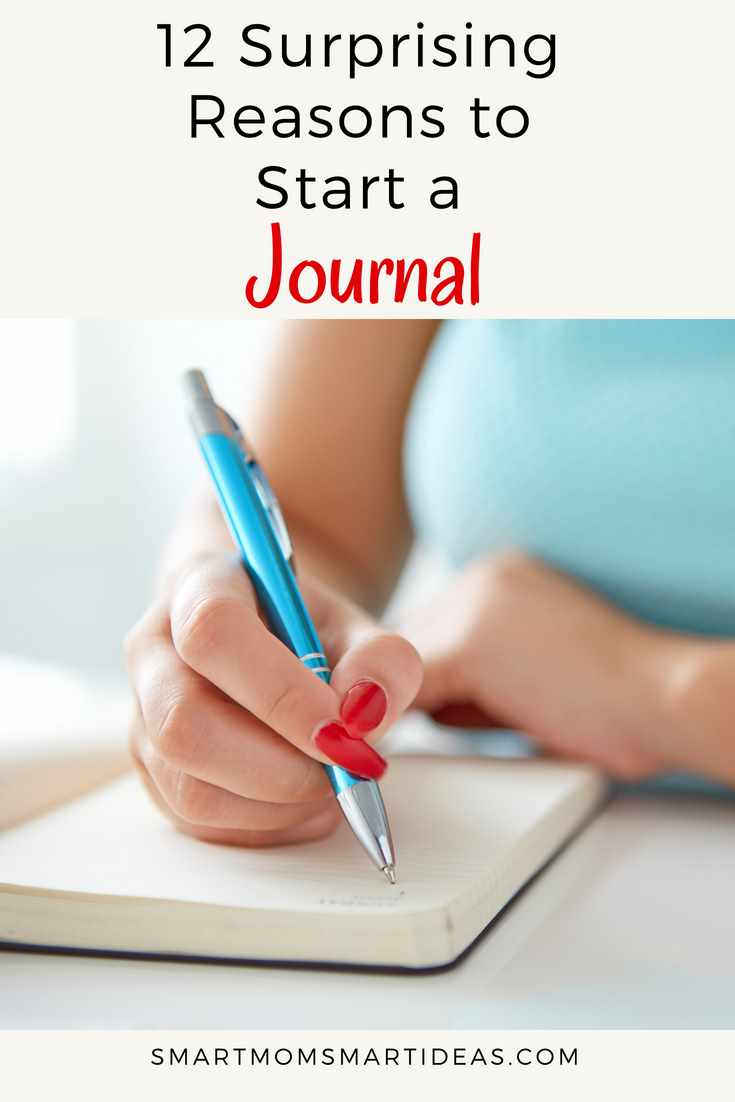 Feeling stressed and need a release? Too much on your mind and need to write it all down? Want to set and reach your goals? These are just a few of the benefits of journaling. Discover the 12 reasons you will benefit from journaling. | #smartmomsmartideas, #journal, #journaling, #writing