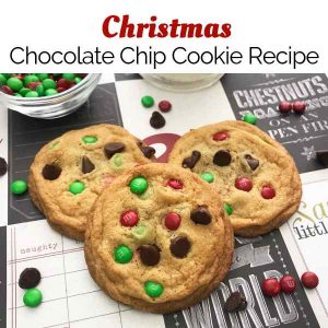 Christmas chocolate chip cookies