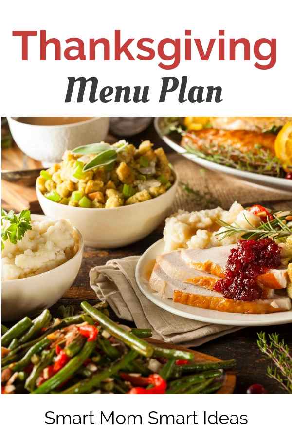 Get a complete thanksgiving menu with recipes. Simple thanksgiving menu ideas for the perfect thanksgiving dinner. #smartmomsmartideas, #thanksgiving, #thanksgivingdinner, #thanksgivingmenu
