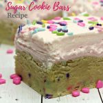 Sugar cookie bars feature