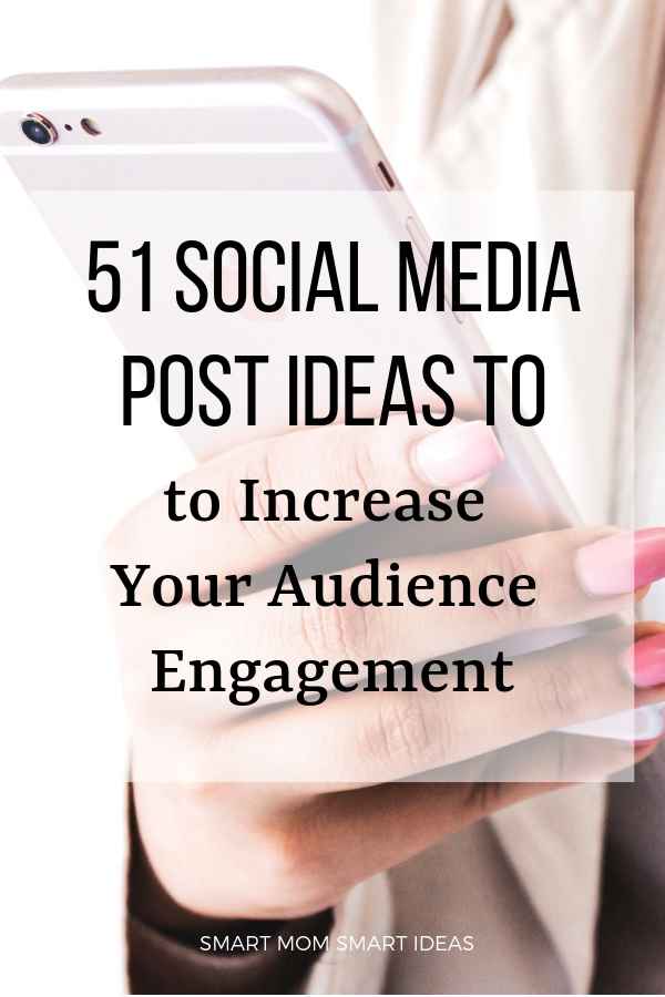 51 Easy ideas to promote your blog on social media. Get these social media post ideas to fill your social media calendar. #smartmomsmartideas, #socialmedia