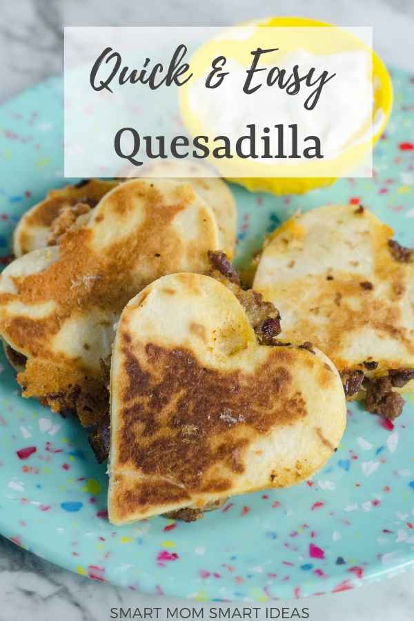 Quick and easy quesadilla recipe. Kid-friendly recipe
