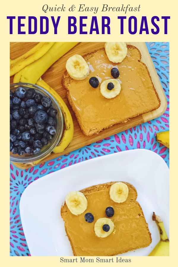 Easy breakfast recipe - teddy bear toast. #smartmomsmartideas, #breakfastrecipe, #recipes