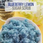 Blueberry lemon sugar scrub feature