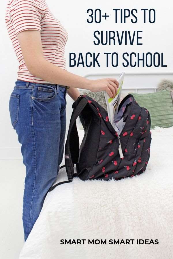 Back to school can be stress free with these 30+ back to school tips for busy moms. Check out these tips to start the school year right. #backtoschool, #backtoschooltips, #backtoschoolideas