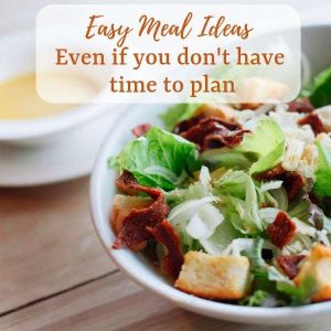 Easy meal planning