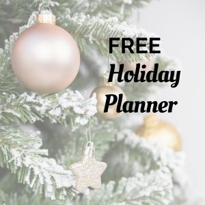 Free Holiday Planner Printable