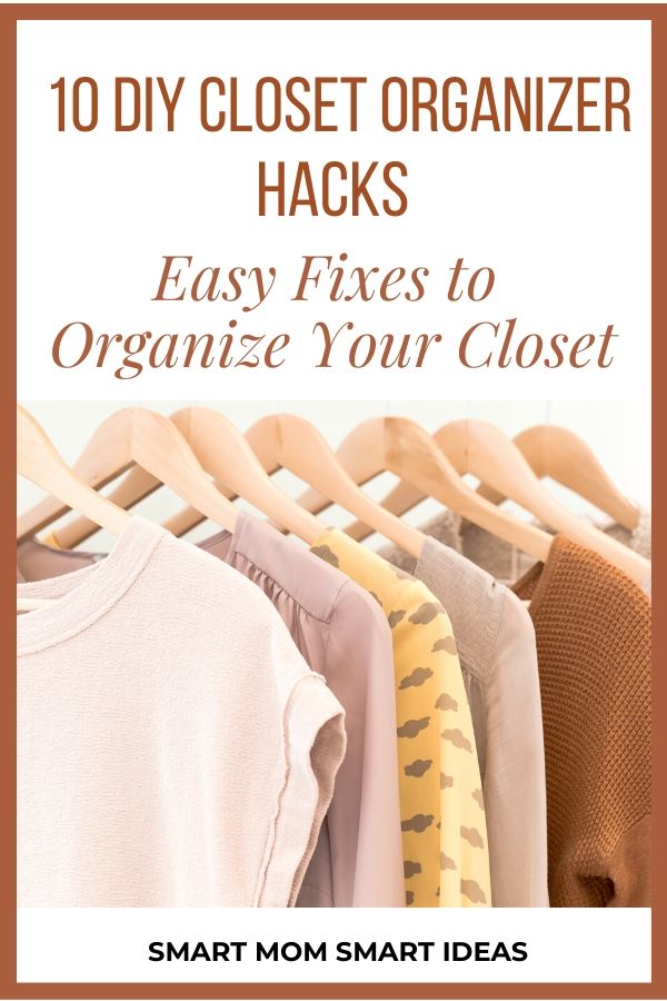 Easy DIY Closet Organizer Hacks. Make over your closet in a weekend with these easy closet organization ideas.